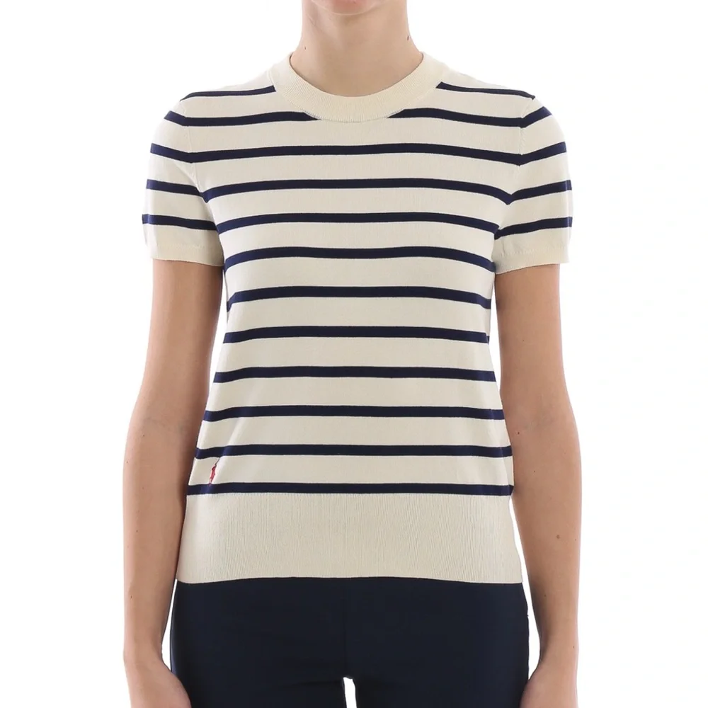 Polo Ralph Lauren Striped Cotton Blend Crew Neck Short Sleeve Sweater NWT XS - Picture 4 of 10